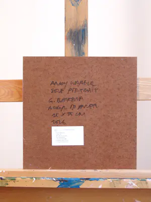 Gerard Boersma - Andy Warhol Self Portrait (Vrouw genietend van schilderij Andy Warhol) kopen? Bied vanaf 125!