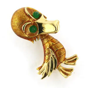 M. BOUCHER onedele broche in een vorm van een eend kopen? Bied vanaf 110!