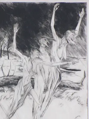 Erik Thorn Leeson - MacBeth Heksen - Gravure kopen? Bied vanaf 50!