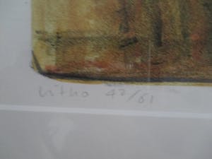 Lon Buttstedt - Grote ingelijste litho "Yemeni eyes make salt water" perfect ingelijst kopen? Bied vanaf 70!