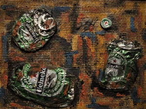 Robert Jasper Grootveld - Sixties - Amsterdam "de antirook-magiër" PROVO collage "F*CK Heineken" kopen? Bied vanaf 30!