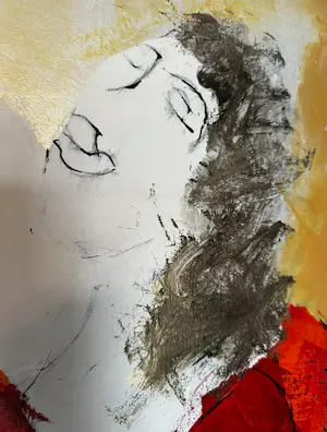 Menno Bauer - Prachtig schilderij: ‘ Weigeren te vluchten’ kopen? Bied vanaf 150!