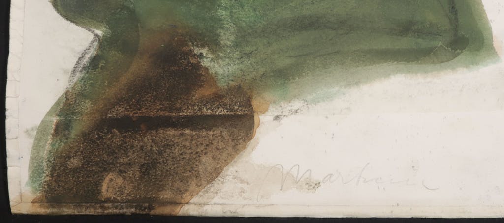 Anton Martineau - Anton Martineau: Aquarel en Krijt, Figuur en huisje kopen? Bied vanaf 40!