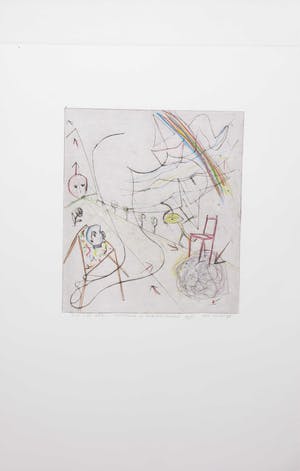 Henk Visch - Handgekleurde ets, De weg, voortgang in doorzichtigheid nr. 15 kopen? Bied vanaf 40!