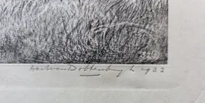 Aart van Dobbenburgh - Tuintje. 1932. kopen? Bied vanaf 20!