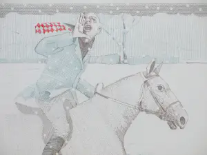 Aat Verhoog - Roepende Ruiter - Ets kopen? Bied vanaf 48!