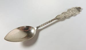 12 zilveren theelepels met suikerschepje kopen? Bied vanaf 120!