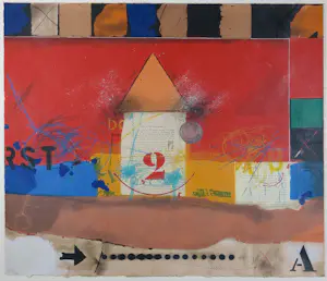 Theo Koster - Gemengde technieken op stevig papier , Zonder titel - Ingelijst kopen? Bied vanaf 70!