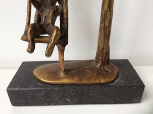 Brons (Onbekend) - Spelende figuren - brons op voet kopen? Bied vanaf 95!