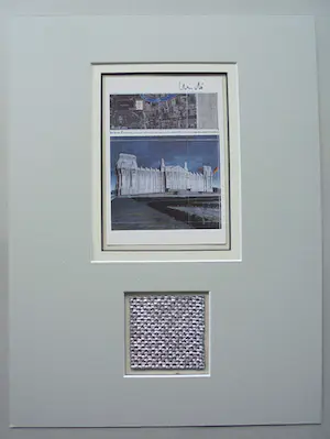 Christo - Collage Reichstag Berlin - 1995 - handgesigneerd -in pptout -ready to frame kopen? Bied vanaf 139!