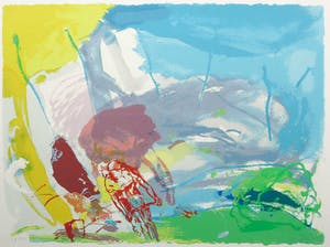 Jan van Diemen - Zeefdruk, Wielrenners - Ingelijst kopen? Bied vanaf 20!