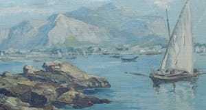 Theo Goedvriend - Mediterraan kustgezicht kopen? Bied vanaf 95!