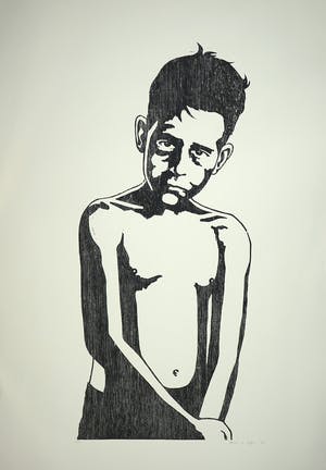 Mariska van Duffelen - Houtsnede, Zonder titel kopen? Bied vanaf 1!