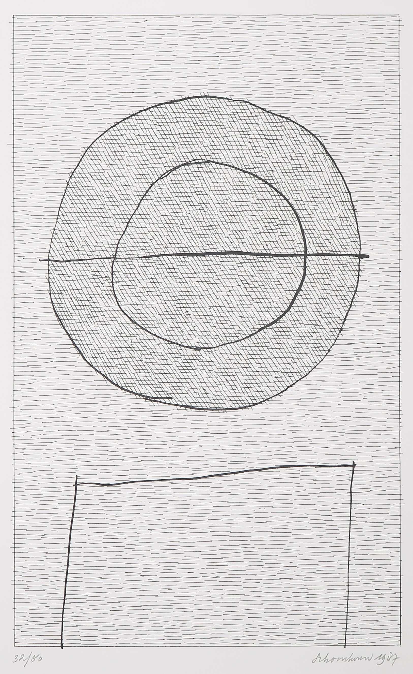 Jan Schoonhoven - Zeefdruk, Vorm verkocht voor € 350!