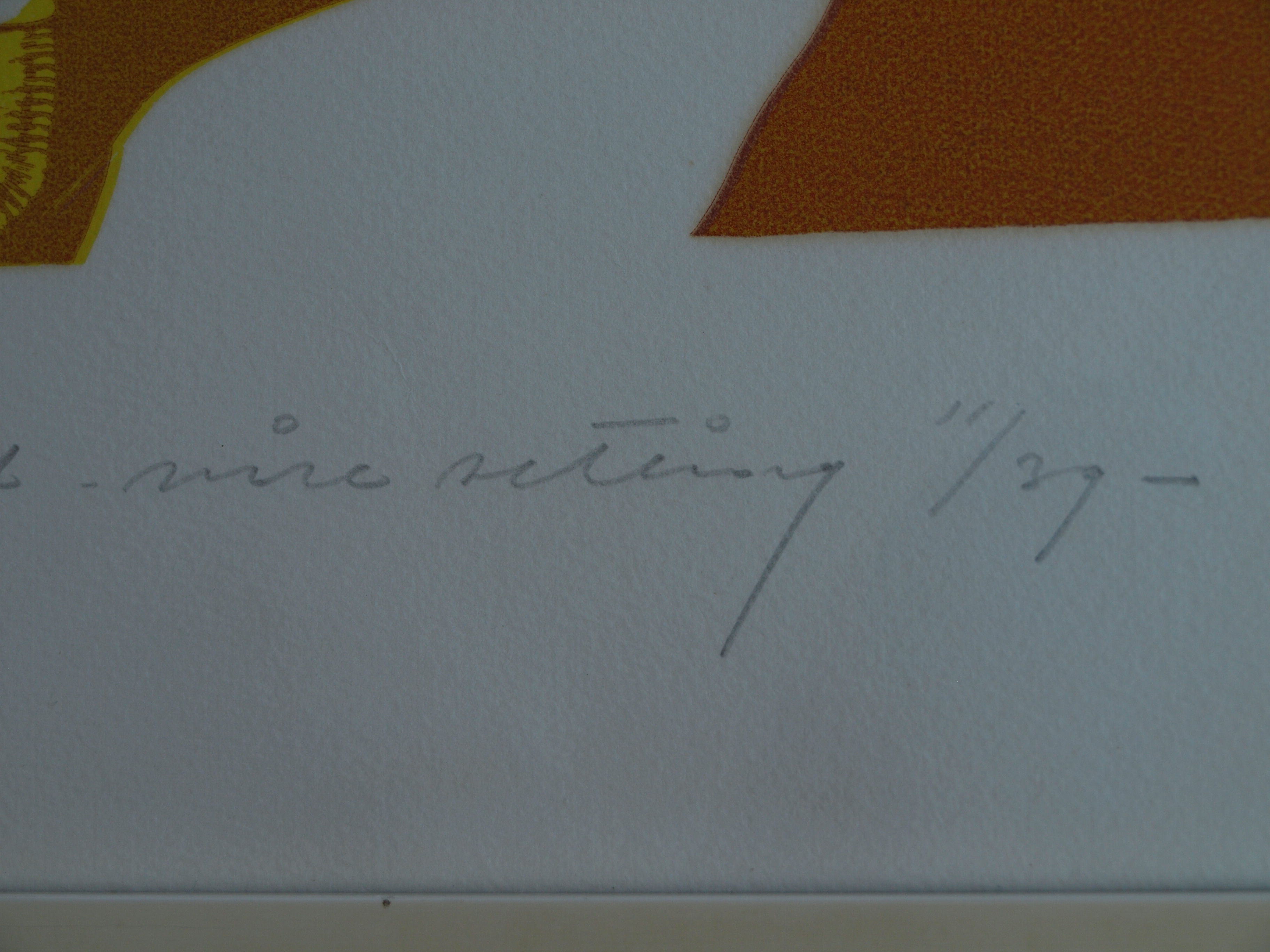 Niet of onleesbaar gesigneerd - Zeefdruk , Zonder titel - gesigneerd & ingelijst - 1968  kopen? Bied vanaf 1!