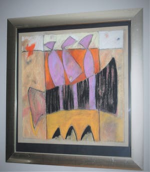 Lukie de Bree - Pastel, groot - mooi ingelijst kopen? Bied vanaf 75!