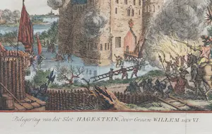 Simon Fokke - Slot Hagestein Utrecht Vijfheerenlanden Oude Gravure 1770 kopen? Bied vanaf 35!