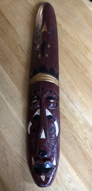 Niet of onleesbaar gesigneerd - Zeer groot (1 meter lang!) en expressief Afrikaans masker kopen? Bied vanaf 1!