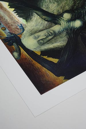 Ernst Fuchs - Gertrude Baschnegger vor dem Lebensbaum - gesigneerde giclee, 2012 kopen? Bied vanaf 40!