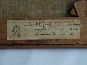 Peter Engels - Ingelijst, olieverf op doek, “Voorjaar” – gesigneerd – 1961 kopen? Bied vanaf 75!