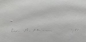 Leon Adriaans - Handgekleurde ets | 'Boeken' | 1985 (Uniek werk) kopen? Bied vanaf 250!