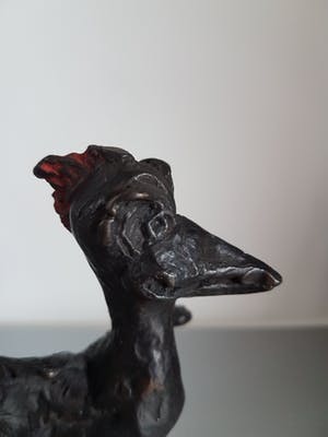 Brons (Onbekend) - Hennie van Leeuwen " Rare vogel " incl certificaat van echtheid kopen? Bied vanaf 150!