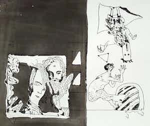 Lucebert - Derde gezicht, aquatint ets verkocht voor € 1!