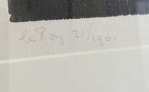Guillaume Le Roy - Compositie in zwart-wit uit 1985 kopen? Bied vanaf 75!