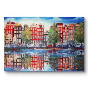 Elva Polyakova - Een dag in Amsterdam - achter glas kopen? Bied vanaf 45!