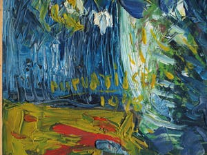 Niet of onleesbaar gesigneerd - Ingelijst, olieverf op papier , Bloemstilleven – Turkije? – 1978 kopen? Bied vanaf 1!