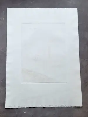 Hannes Postma - Handgekleurde reliëf Ets - zeer kleine oplage (1/6) "a way to outwit ..." kopen? Bied vanaf 37!