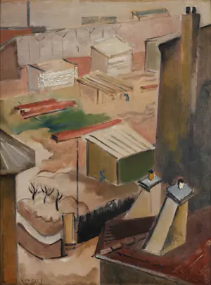 Otto van Rees - View on Paris gardens, seen from the Rue Lacretelle. kopen? Bied vanaf 4750!