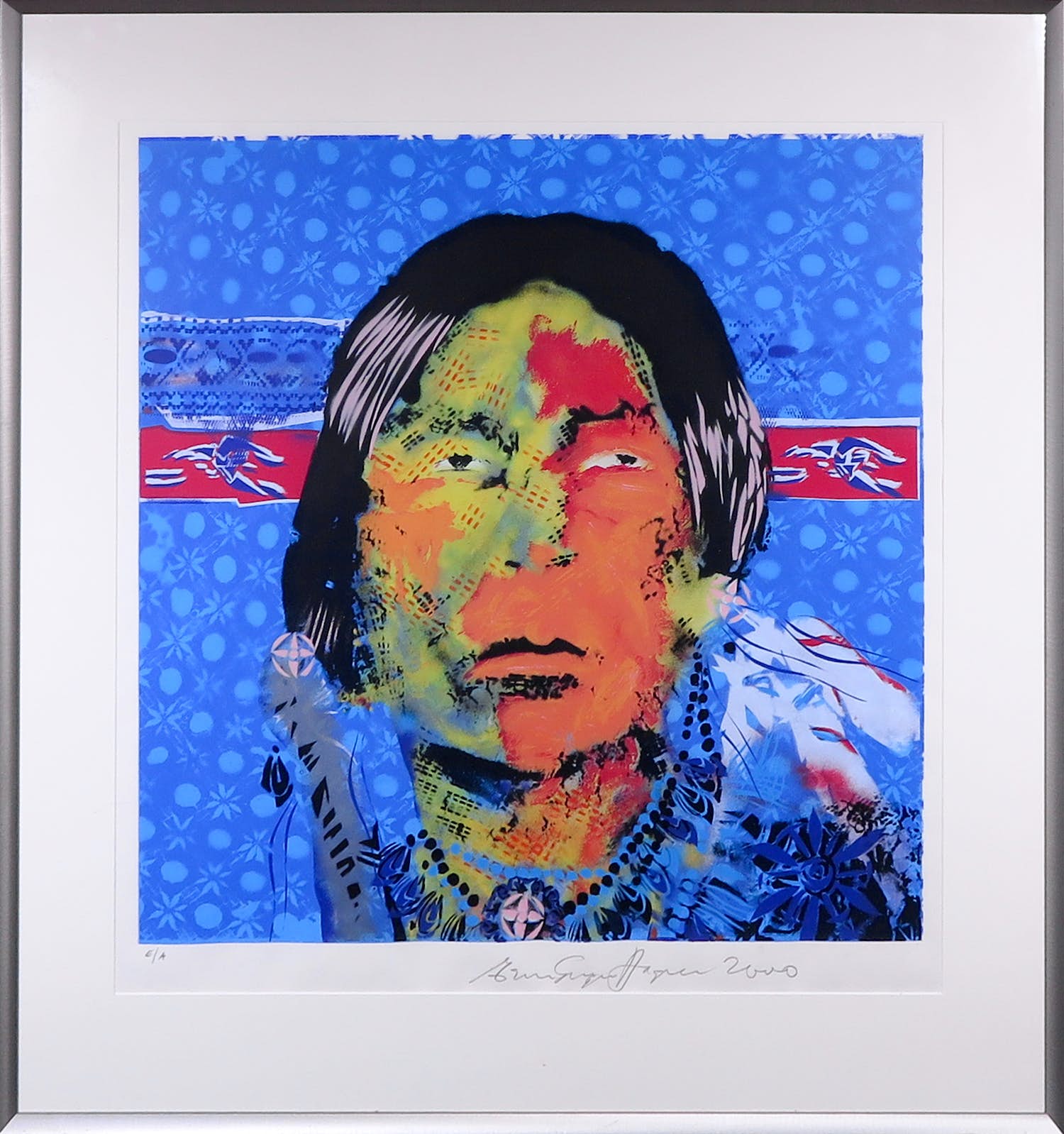 Espen Hagen - Zeefdruk, Winnyto - Ingelijst verkocht voor € 50!