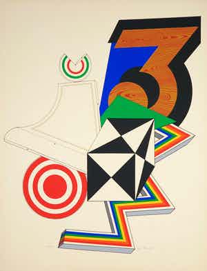 Lucio del Pezzo - Zeefdruk, Little chair verkocht voor € 40!