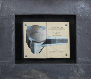 Jan Bollaert - Gemengde techniek op papier, Handboek der kerkgeschiedenis - Ingelijst kopen? Bied vanaf 40!