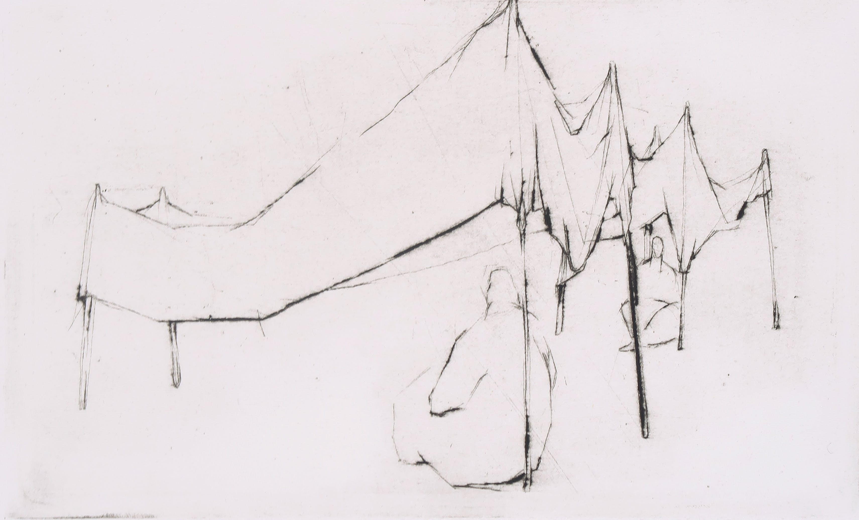 Margriet Oomen - Droge naald op papier, Tenten kopen? Bied vanaf 1!