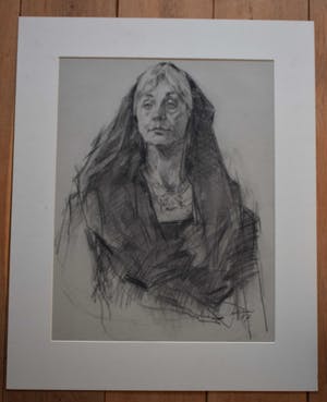 Joop Liesker - Dame met hoofddoek kopen? Bied vanaf 80!