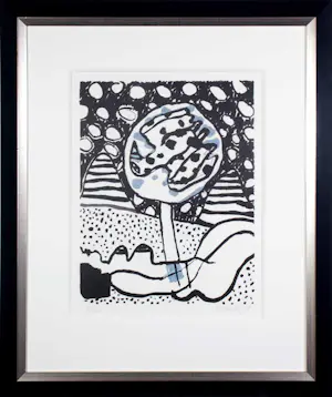 AcheterCorneille - Zeer mooi ingelijste litho, Femme avec Oiseau? Enchérissez de 250!