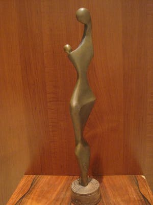 Brons (Onbekend) - Een moeder met haar kindje. kopen? Bied vanaf 85!