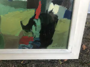 Dick Zwier - abstract landschap kopen? Bied vanaf 400!