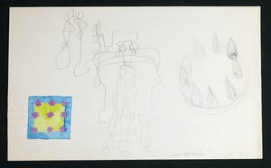 Peer Veneman - Tekening, Zonder titel kopen? Bied vanaf 1!