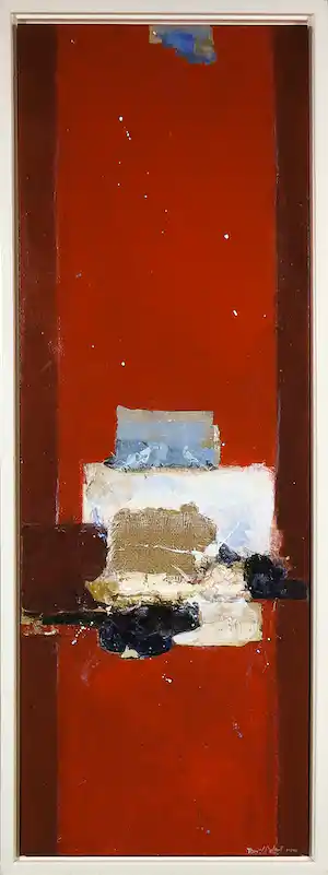 Ron van der Werf - Olieverf en collage op paneel, zonder titel (groot) vendu pour 190€ !