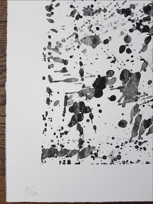Sam Francis - Abstracte compositie - groot werk kopen? Bied vanaf 595!