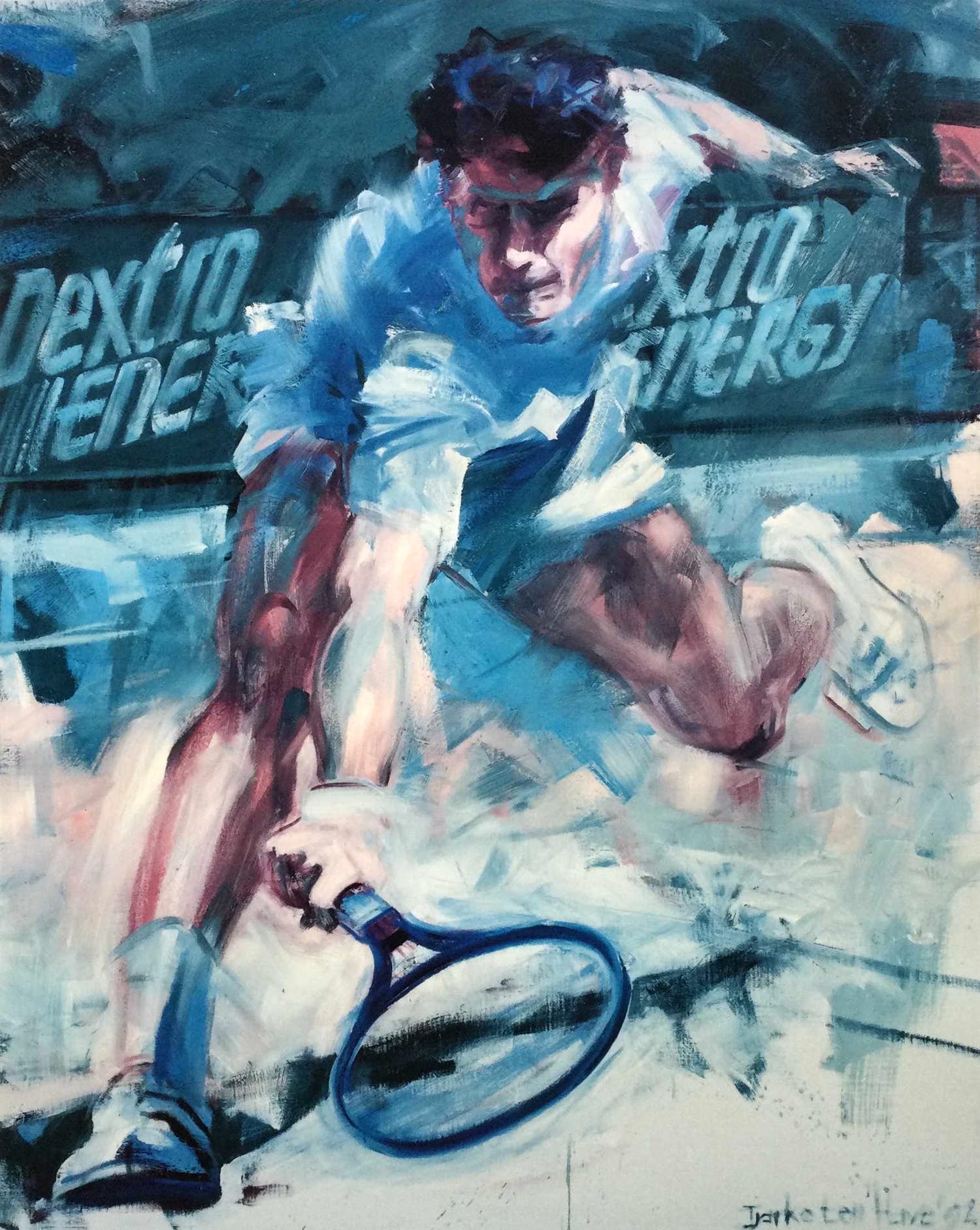 Tjarko ten Have - 'De tennisser' | offset litho - ingelijst kopen? Bied vanaf 1!
