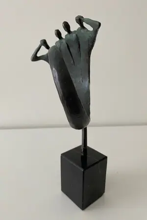 Corry Ammerlaan - Schitterende zwaar verbronsde abstracte sculptuur kopen? Bied vanaf 50!