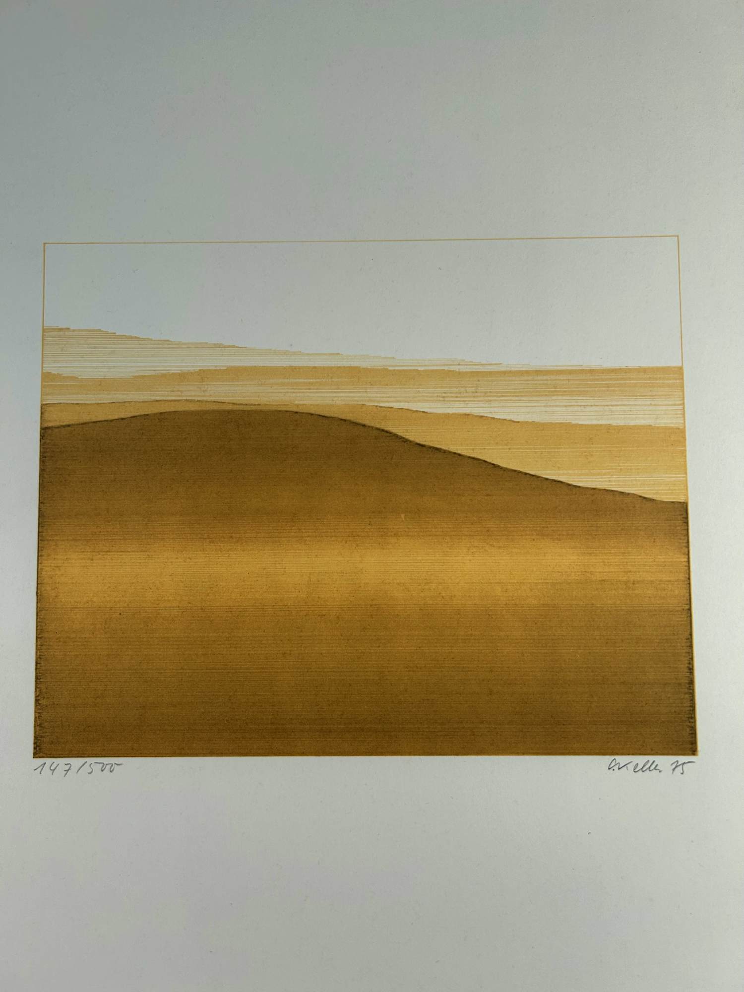 Claudia Keller - Berglandschap geel/oranje kopen? Bied vanaf 25!