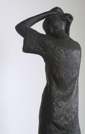 Han Wezelaar - Bronzen beeld, De haarspeld (Groot!) kopen? Bied vanaf 3000!