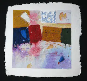 Alexander Vogels - Zeefdruk op geschept papier, Zonder titel kopen? Bied vanaf 1!