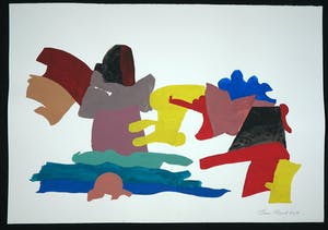 Henri Plaat - Gouache, Zonder titel (Groot) kopen? Bied vanaf 1!