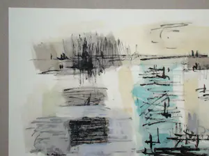 Jean René Bazaine - Compositie abstract - 1959 - Lithografie met sjabloon gesigneerd en gedateerd kopen? Bied vanaf 100!